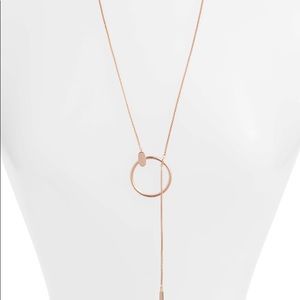 Kendra Scott Tegan Y Necklace in Rose Gold
